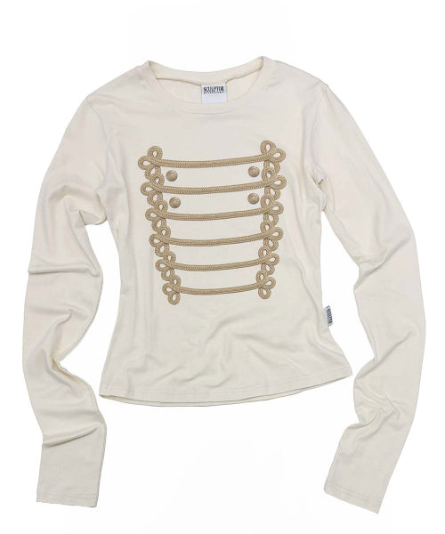 NAPOLEON LONG SLEEVE TEE - 4 COLORS IVORY
