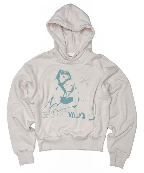 BESTIE HOODIE - 2 COLORS WHITE