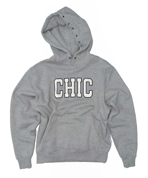 CHIC HOODIE - 4 COLORS MELANGE GREY