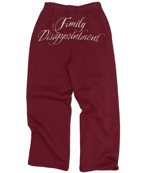 FAMILY DISAPPOINTMENT SWEATPANTS - 3 COLORS RED