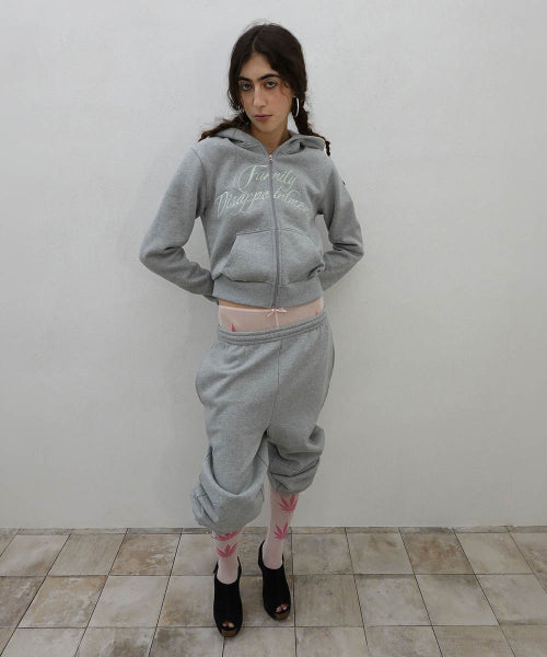 FAMILY DISAPPOINTMENT HOODED ZIP UP - 2 COLORS MELANGE GREY