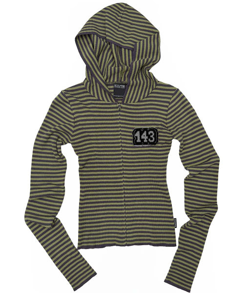 143 KNIT ZIP HOODIE - 2 COLORS PURPLE