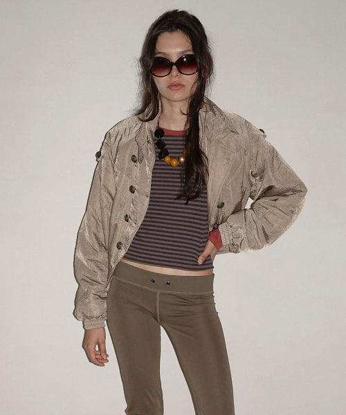 NAPOLEON BOMBER JACKET - 4 COLORS BEIGE