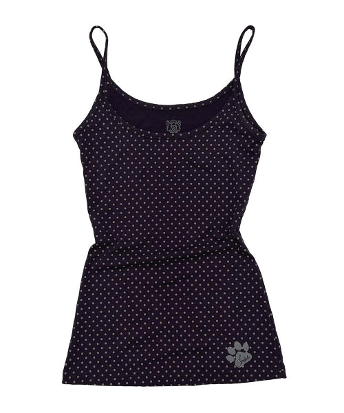 SWEET KITTY DOT TANK TOP - 4 COLORS PURPLE