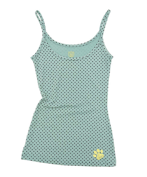 SWEET KITTY DOT TANK TOP - 4 COLORS MINT