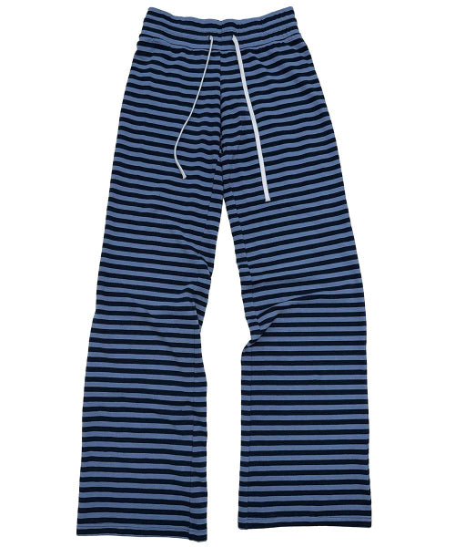 CLASSIC STRIPED JERSEY PANTS - 4 COLORS BLUE