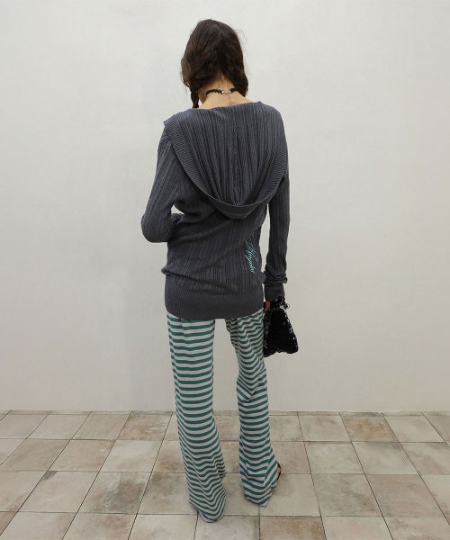 CLASSIC STRIPED JERSEY PANTS - 4 COLORS TEAL