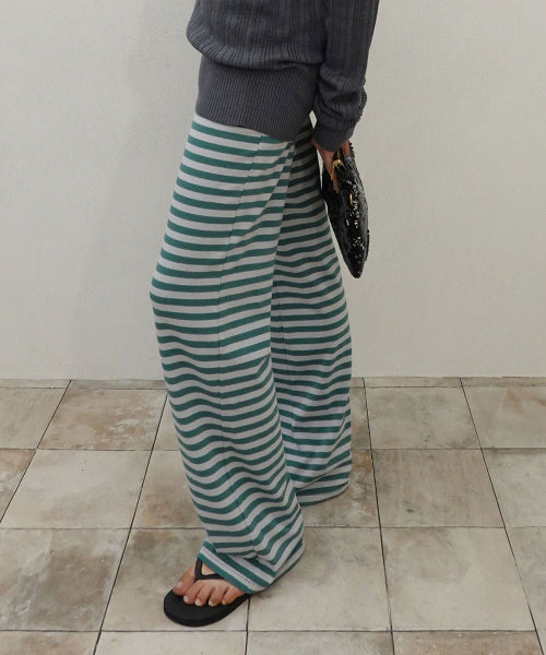 CLASSIC STRIPED JERSEY PANTS - 4 COLORS TEAL