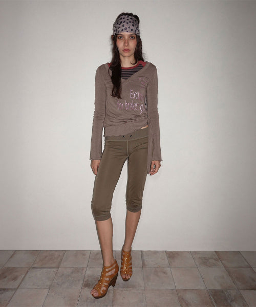 GLITTER WRAP TOP - 4 COLORS BROWN