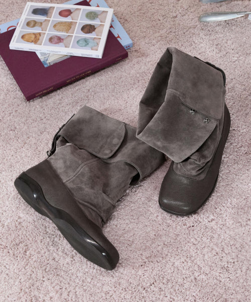 RHEA BOOTS - 2 COLORS MOCHA BROWN