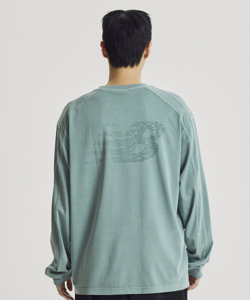 ESCAPE DYED LONG SLEEVE TEE - 3 COLORS B/GRAY