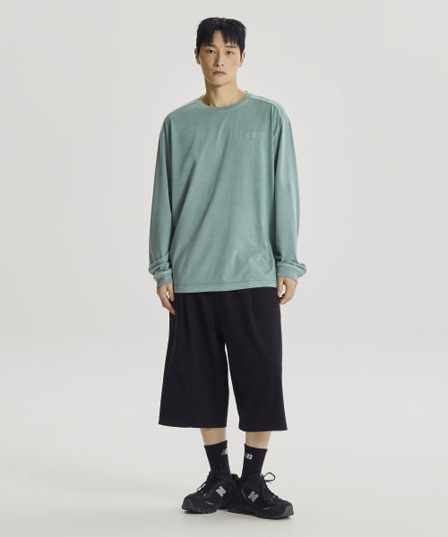 ESCAPE DYED LONG SLEEVE TEE - 3 COLORS B/GRAY