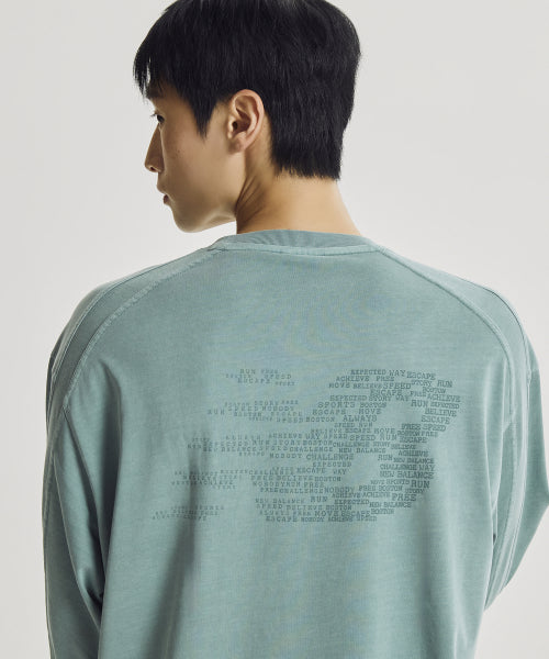 ESCAPE DYED LONG SLEEVE TEE - 3 COLORS B/GRAY