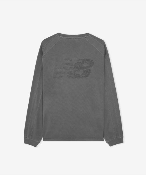 ESCAPE DYED LONG SLEEVE TEE - 3 COLORS CHARCOAL
