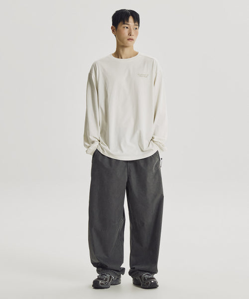 ESCAPE DYED LONG SLEEVE TEE - 3 COLORS IVORY