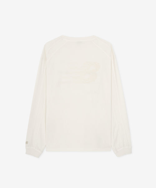 ESCAPE DYED LONG SLEEVE TEE - 3 COLORS IVORY