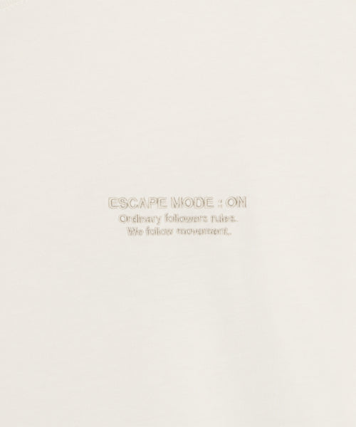 ESCAPE DYED LONG SLEEVE TEE - 3 COLORS IVORY