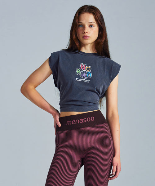 MNS X AMERICAN APPAREL NO RUN SLEEVELESS (OVER-FIT) - 4 COLORS CHARCOAL