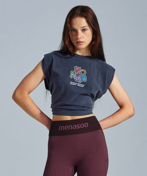 MNS X AMERICAN APPAREL NO RUN SLEEVELESS (OVER-FIT) - 4 COLORS CHARCOAL