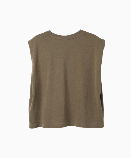 MNS X AMERICAN APPAREL NO RUN SLEEVELESS (OVER-FIT) - 4 COLORS BROWN