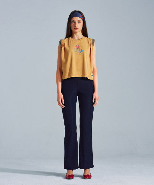 MNS X AMERICAN APPAREL NO RUN SLEEVELESS (OVER-FIT) - 4 COLORS MUSTARD