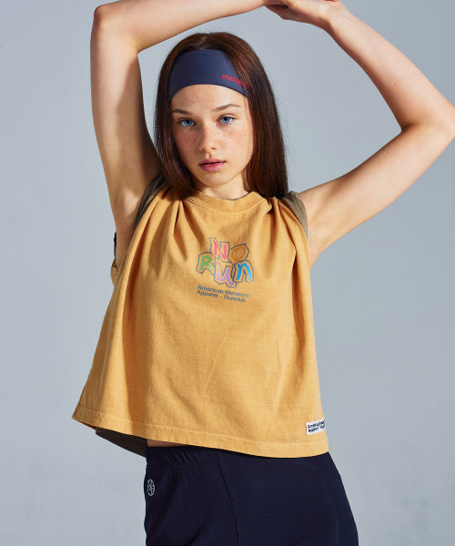 MNS X AMERICAN APPAREL NO RUN SLEEVELESS (OVER-FIT) - 4 COLORS MUSTARD