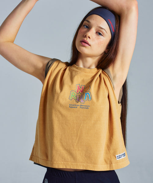MNS X AMERICAN APPAREL NO RUN SLEEVELESS (OVER-FIT) - 4 COLORS MUSTARD