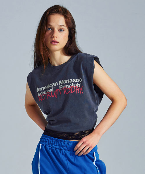 MNS X AMERICAN APPAREL TODAY SLEEVELESS (OVER-FIT) - 4 COLORS CHARCOAL