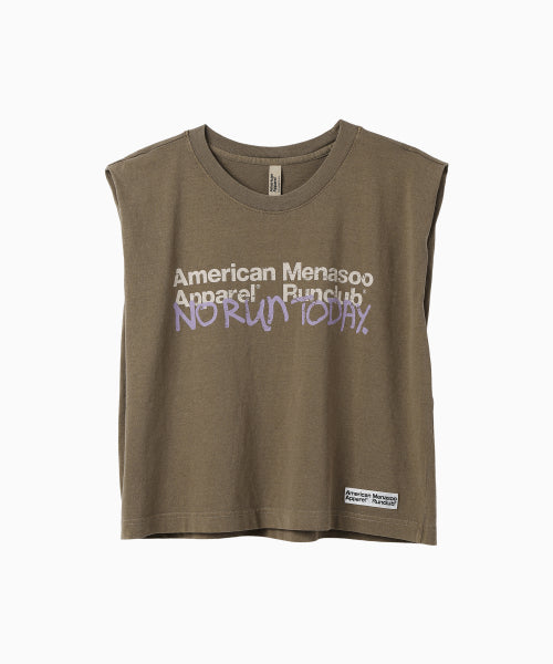 MNS X AMERICAN APPAREL TODAY SLEEVELESS (OVER-FIT) - 4 COLORS BROWN