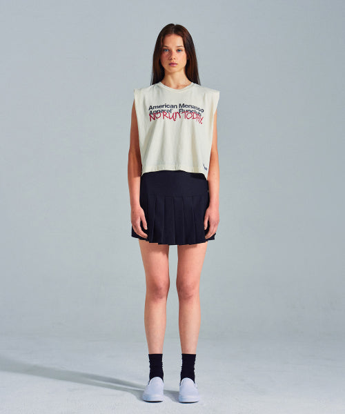 MNS X AMERICAN APPAREL TODAY SLEEVELESS (OVER-FIT) - 4 COLORS CREAM