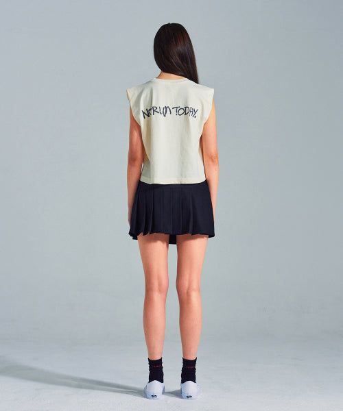 MNS X AMERICAN APPAREL TODAY SLEEVELESS (OVER-FIT) - 4 COLORS CREAM