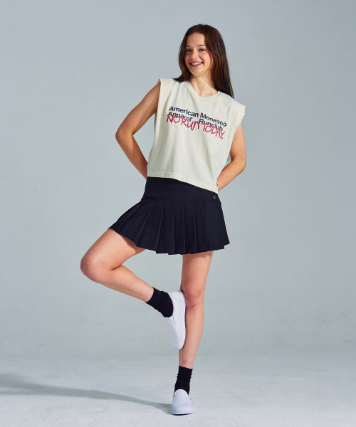 MNS X AMERICAN APPAREL TODAY SLEEVELESS (OVER-FIT) - 4 COLORS CREAM