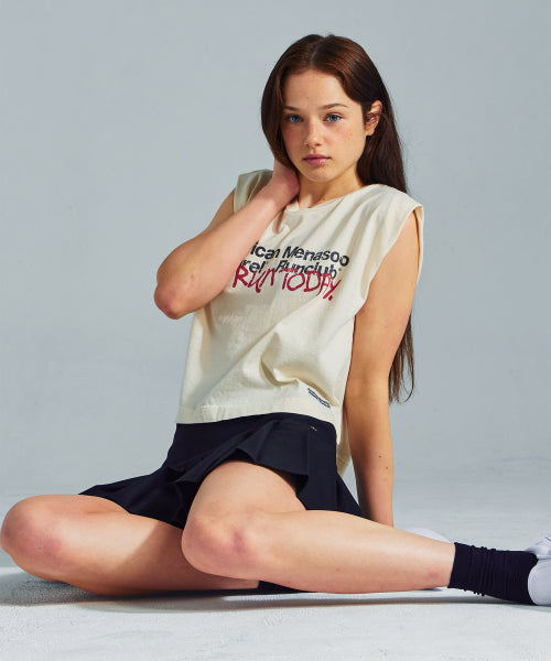 MNS X AMERICAN APPAREL TODAY SLEEVELESS (OVER-FIT) - 4 COLORS CREAM