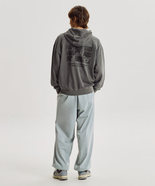 ESCAPE DYED HOOD ZIP UP - 2 COLORS CHARCOAL