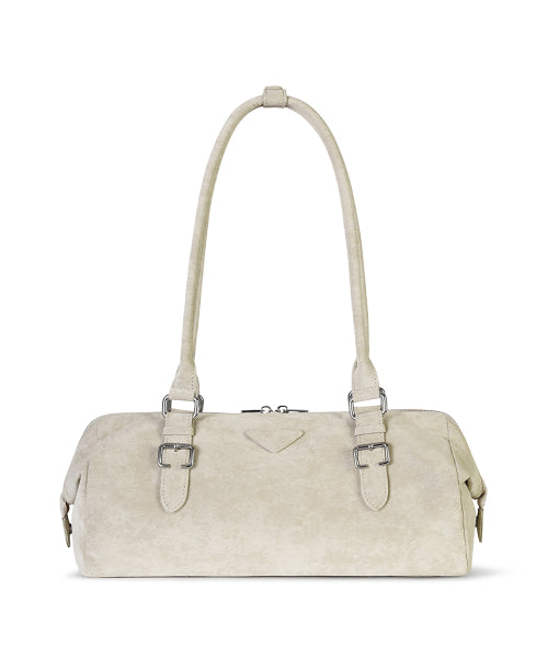 SOTY BUCKLE BAG PEBBLE - 2 COLORS CREAM