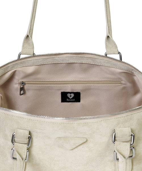 SOTY BUCKLE BAG PEBBLE - 2 COLORS CREAM