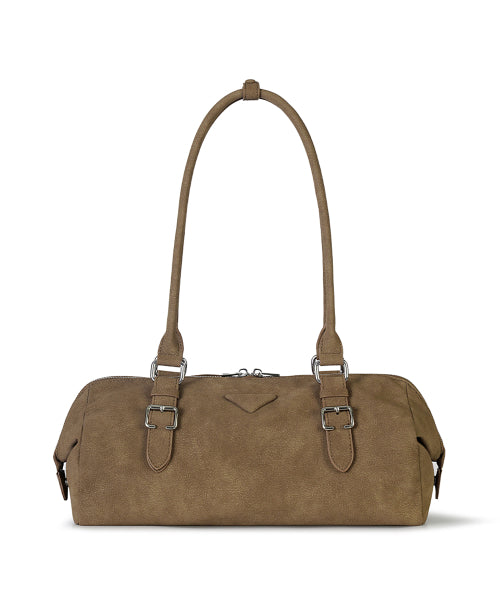SOTY BUCKLE BAG PEBBLE - 2 COLORS CAMEL