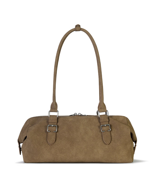 SOTY BUCKLE BAG PEBBLE - 2 COLORS CAMEL