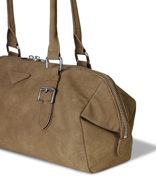SOTY BUCKLE BAG PEBBLE - 2 COLORS CAMEL