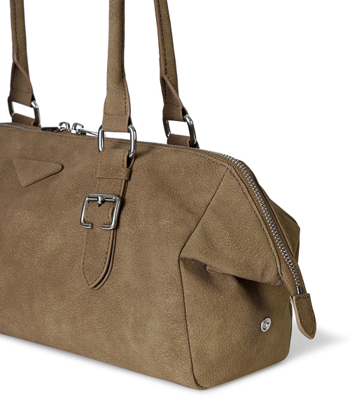 SOTY BUCKLE BAG PEBBLE - 2 COLORS CAMEL