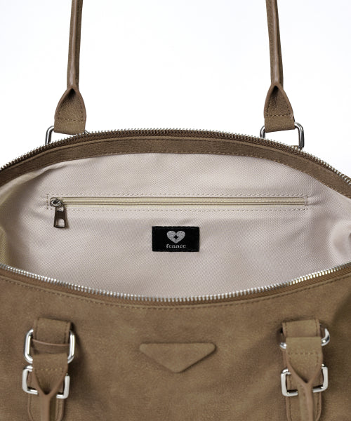 SOTY BUCKLE BAG PEBBLE - 2 COLORS CAMEL