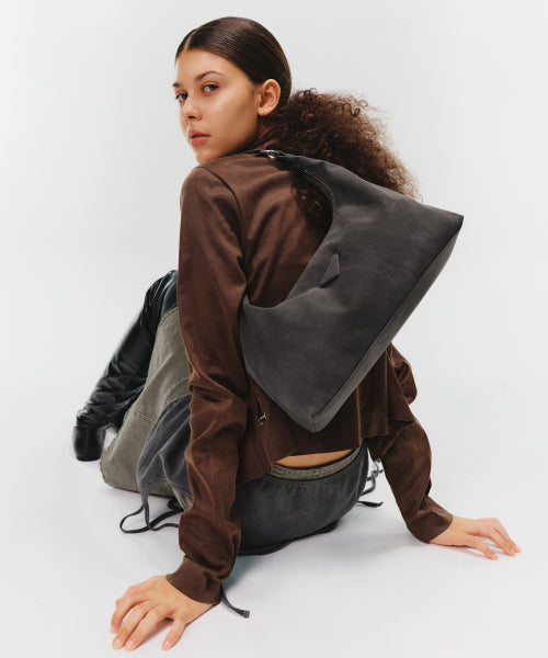 SOTY HOBO BAG CHOCO BERRY - 2 COLORS GREY