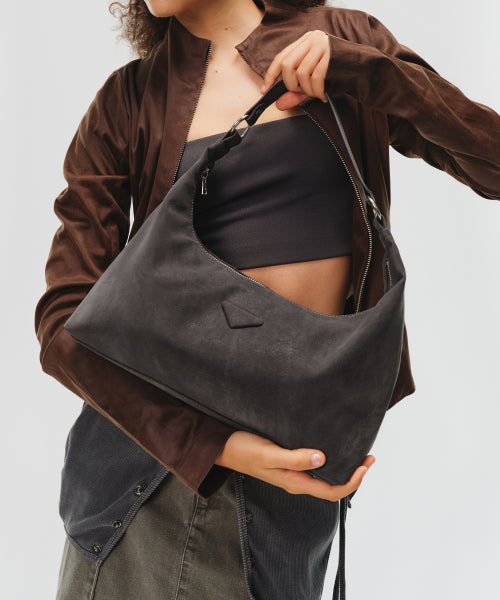 SOTY HOBO BAG CHOCO BERRY - 2 COLORS GREY