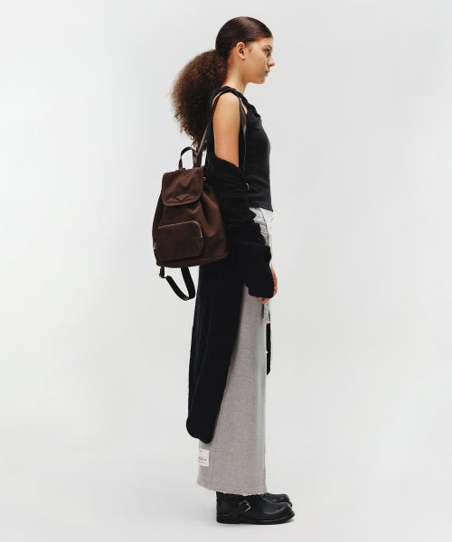 SOTY BACKPACK NUBUCK - 2 COLORS BROWN