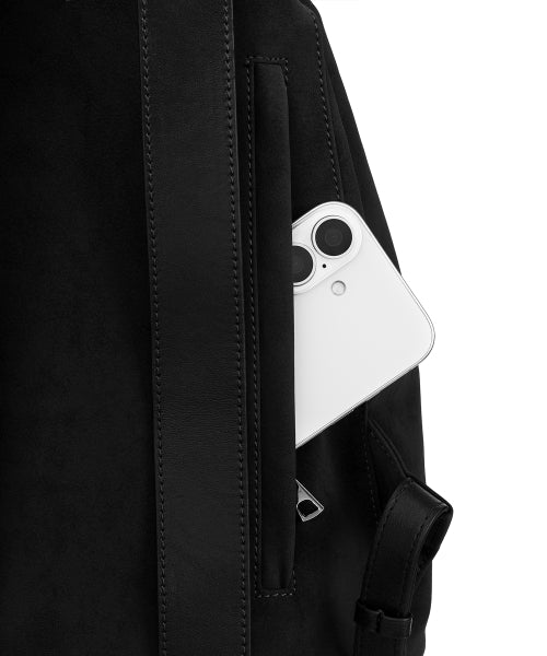 SOTY BACKPACK NUBUCK - 2 COLORS BLACK