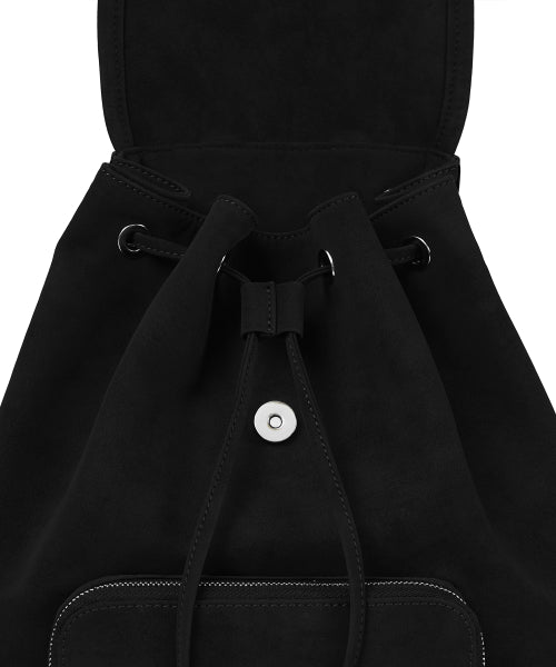 SOTY BACKPACK NUBUCK - 2 COLORS BLACK