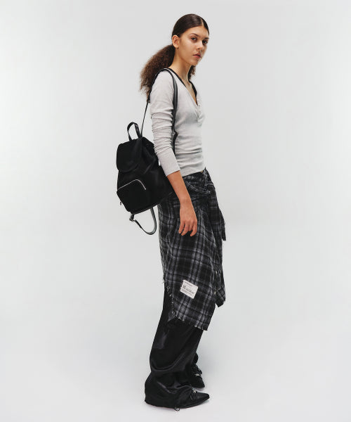 SOTY BACKPACK NUBUCK - 2 COLORS BLACK