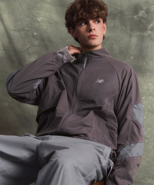 NB-ESCAPE STAND NECK WARM UP JACKET - 3 COLORS L/GRAY