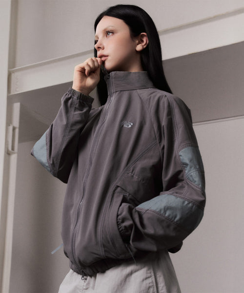 NB-ESCAPE STAND NECK WARM UP JACKET - 3 COLORS L/GRAY