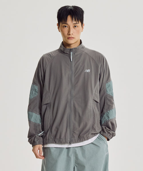 NB-ESCAPE STAND NECK WARM UP JACKET - 3 COLORS L/GRAY